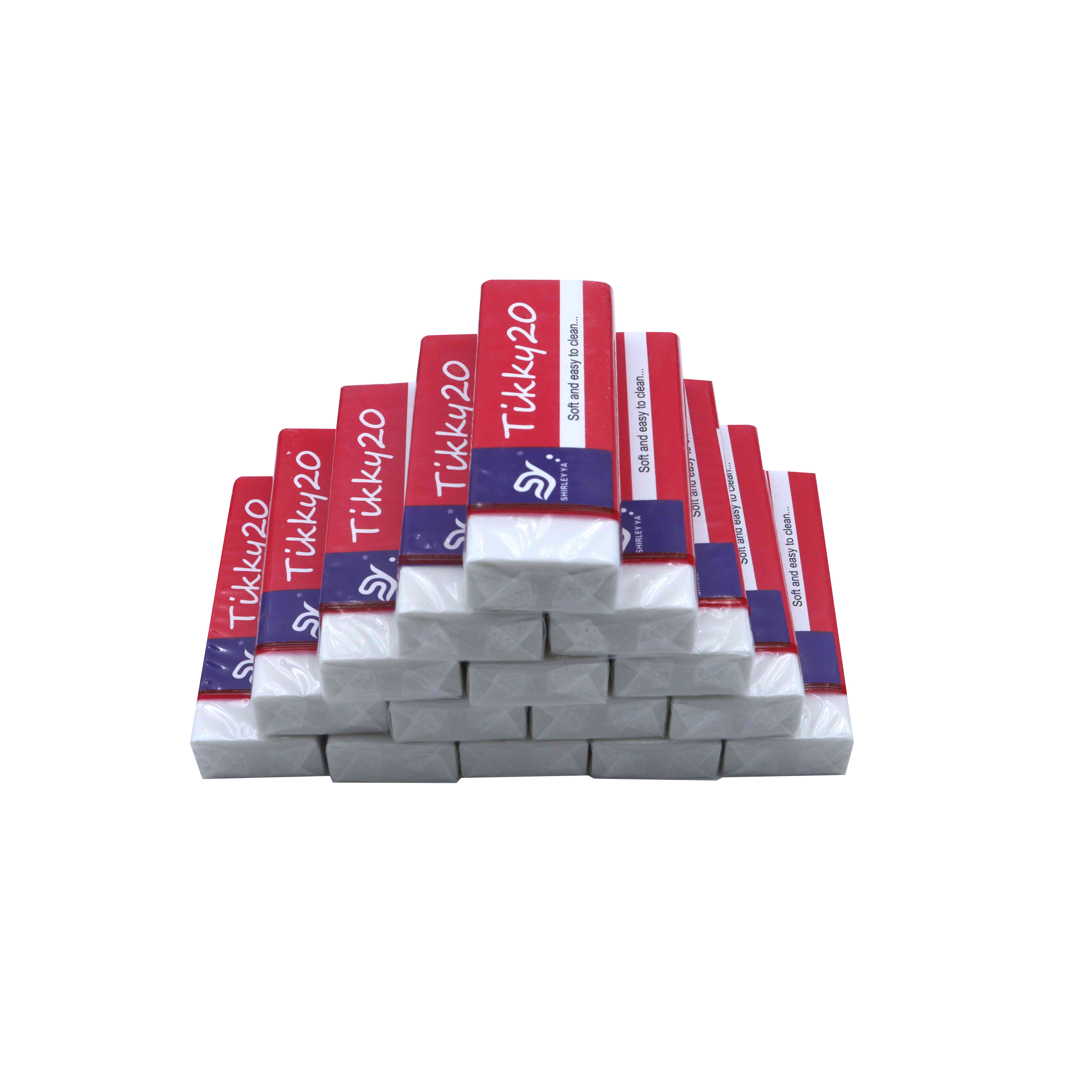 SHIRLEYYA Tikky 20 Polyvinylchloride Eraser 21 x 11 x 61 mm  SHIRLEYYA Tikky 20 Polyvinylchloride Eraser 21 x 11 x 61 mm