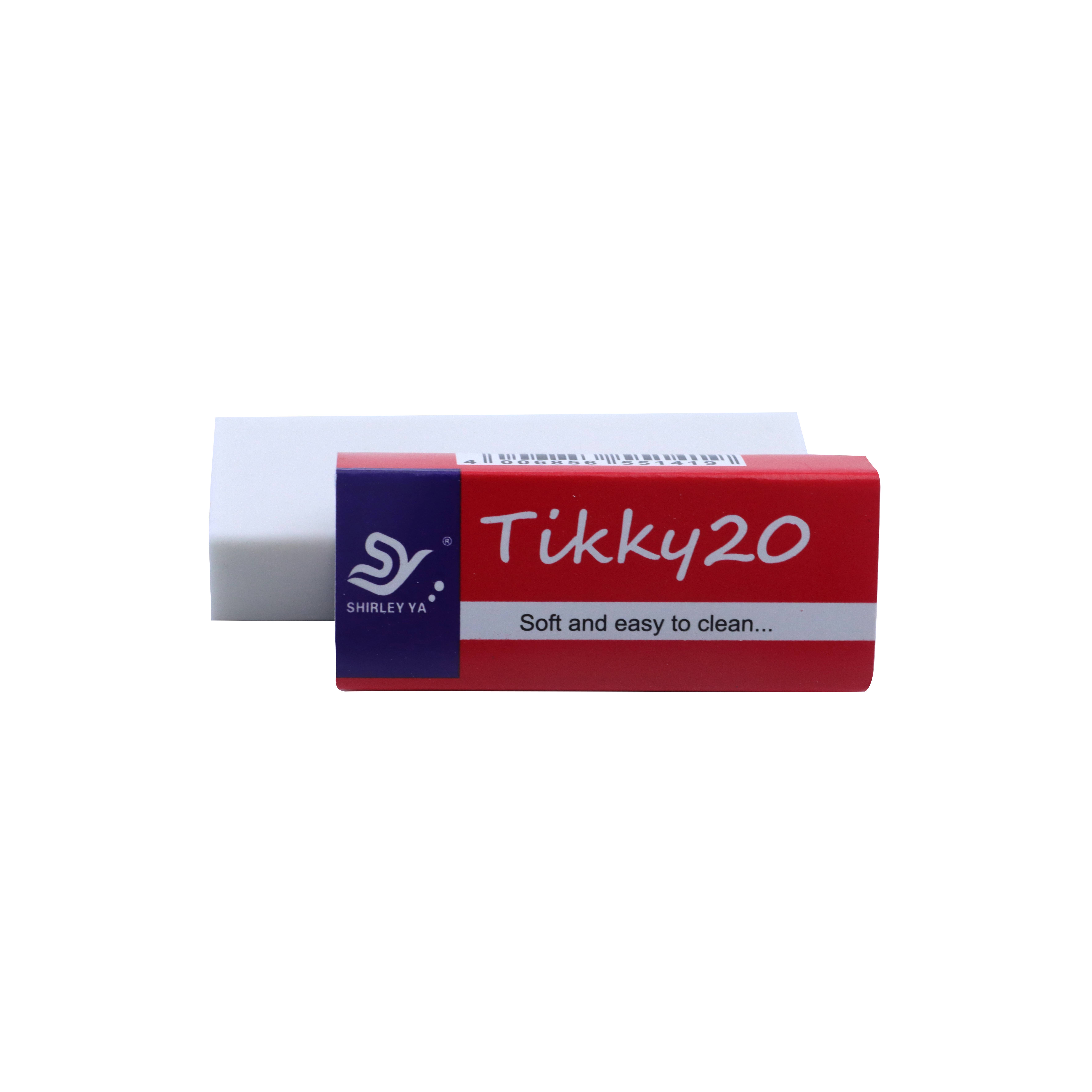 SHIRLEYYA Tikky 20 Polyvinylchloride Eraser 21 x 11 x 61 mm  SHIRLEYYA Tikky 20 Polyvinylchloride Eraser 21 x 11 x 61 mm