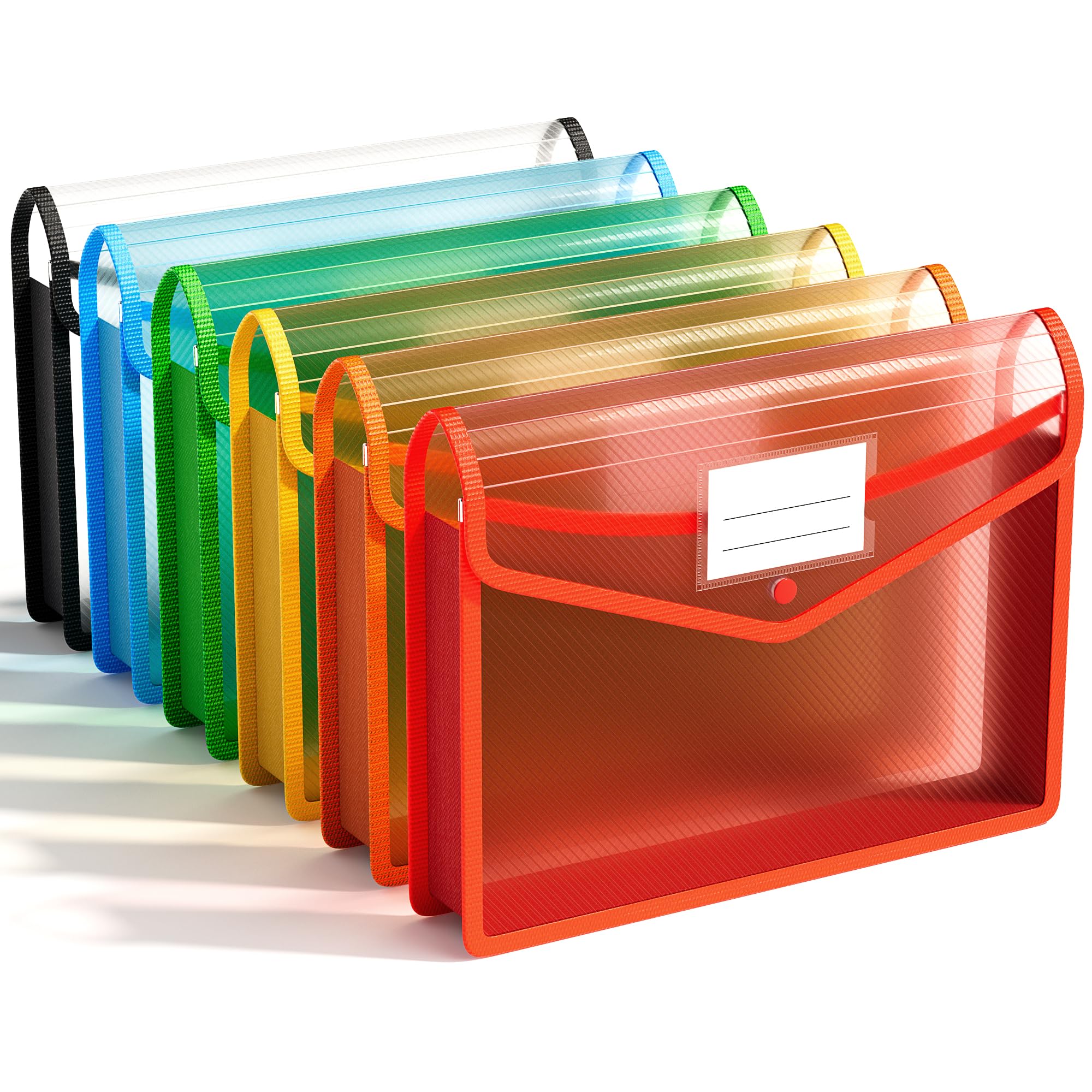 Wholesale A4 Transparent Document Bag Portable PP File Storage Bag