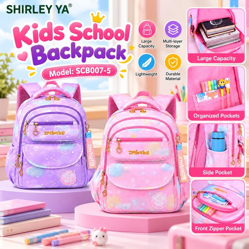Kids School Backpack Wholesale Lightweight Large Capacity Multi Pocket Girls School Bag