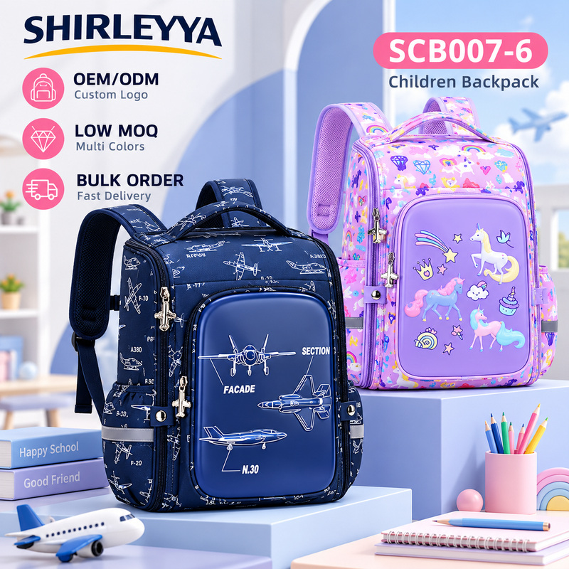 Kids School Backpack Wholesale Boys Airplane Girls Unicorn Bookbag Custom School Bags