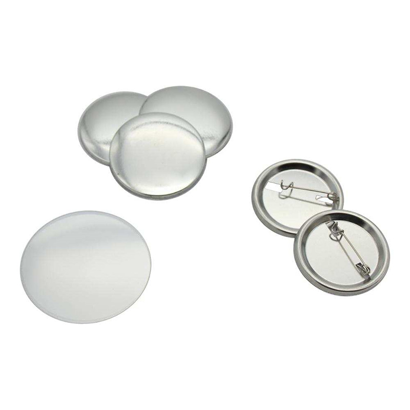 100pcs Round Badge Films, PVC Transparent Badge Refrigerator Protective Film Badge Making Supplies